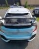 Honda Civic 10th Gen Hatchback Type R style rear spoiler white and gloss black 2016–2021 FK7 RS rear wing