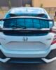 Honda Civic 10th Gen Hatchback Type R style rear spoiler white and gloss black 2016–2021 FK7 RS rear wing