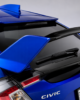 Honda Civic 10th Gen Hatchback TypeR Spoiler Blue and gloss Black