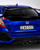 Honda Civic 10th Gen Hatchback TypeR Spoiler Blue and gloss Black