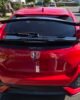 Honda Civic FK7 RS Hatchback red and gloss black Type R style spoiler installed rear view