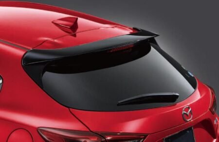 Mazda 3, Mazda Axela, Mazda 3 BM, Mazda 3 BN, Mazda Axela BM, Mazda Axela BN, Mazda 3 3rd Gen, Mazda 3 Hatchback, Mazda Axela Hatchback, Roof Spoiler, Rear Roof Spoiler, Gloss Black Roof Spoiler, ABS Roof Spoiler, Mazda Styling Accessories, Exterior Styling, Hatchback Spoiler, OEM Plus Styling, Style My Car