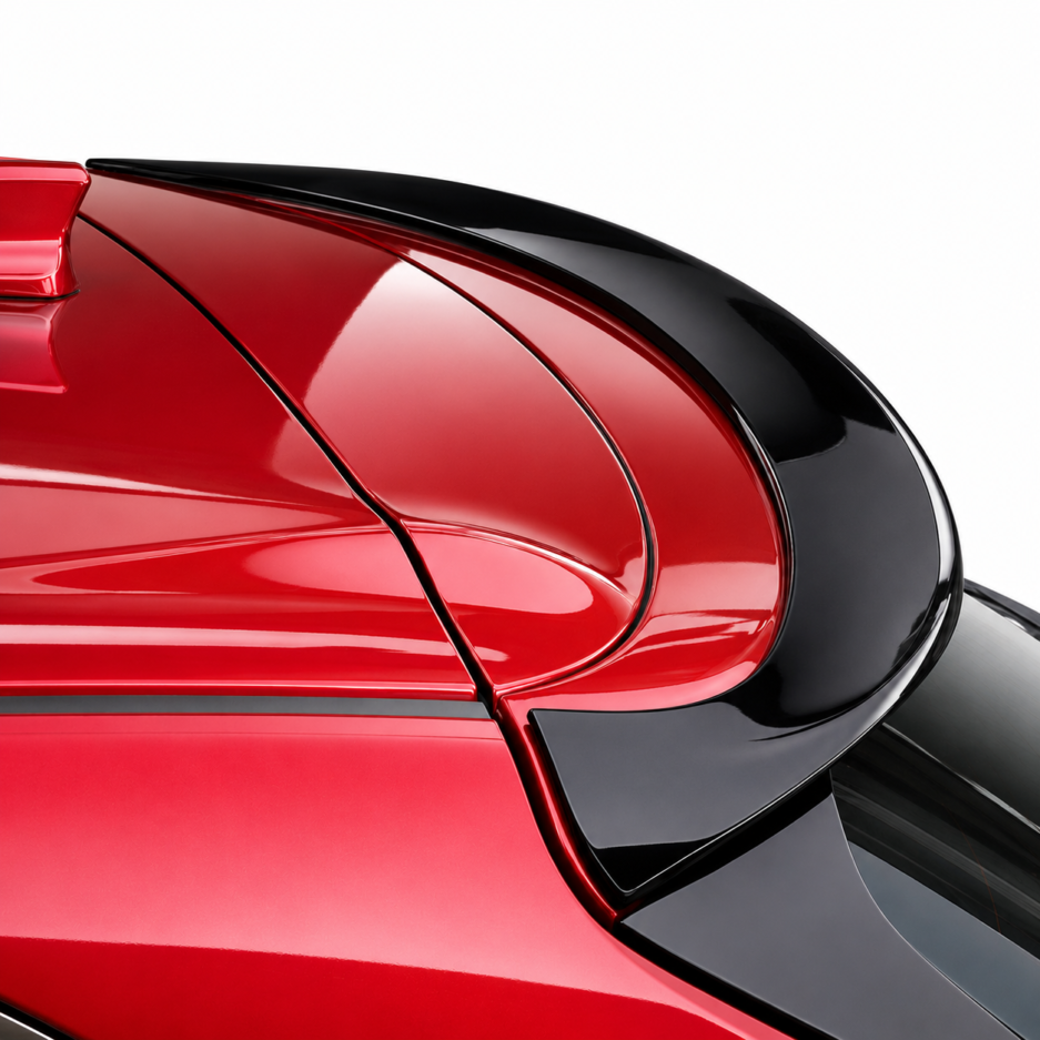 Mazda 3, Mazda Axela, Mazda 3 BM, Mazda 3 BN, Mazda Axela BM, Mazda Axela BN, Mazda 3 3rd Gen, Mazda 3 Hatchback, Mazda Axela Hatchback, Roof Spoiler, Rear Roof Spoiler, Gloss Black Roof Spoiler, ABS Roof Spoiler, Mazda Styling Accessories, Exterior Styling, Hatchback Spoiler, OEM Plus Styling, Style My Car