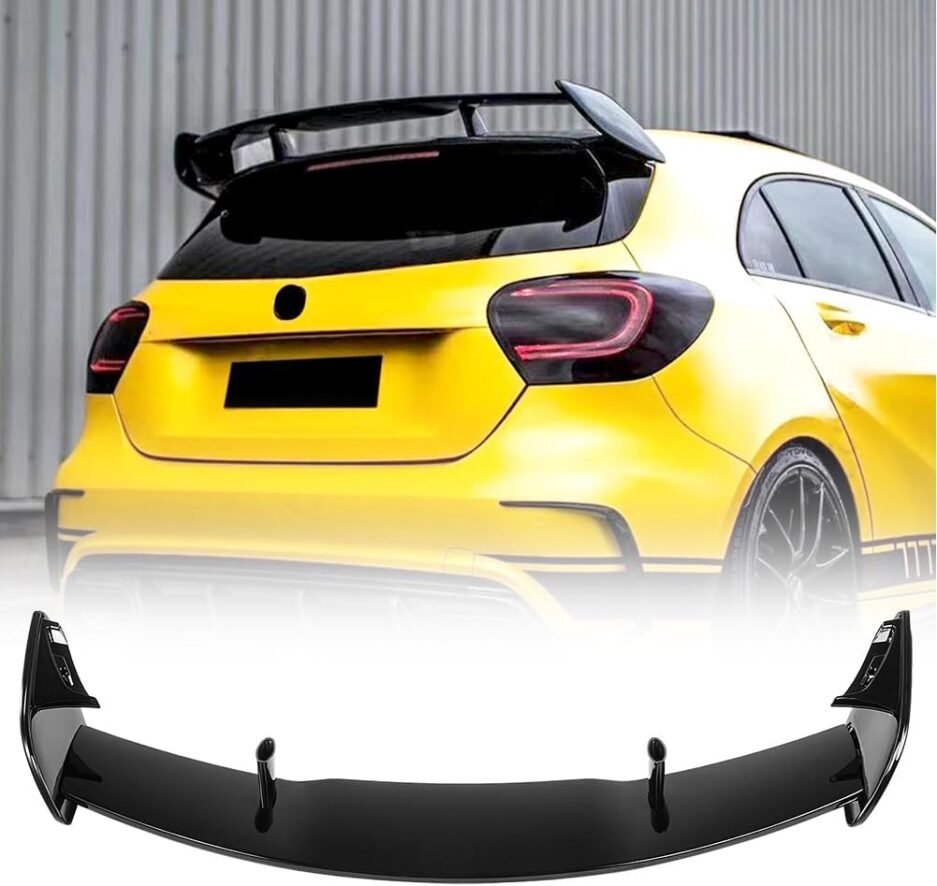 Mercedes Benz W176 Hatchback Roof Spoiler Gloss Black