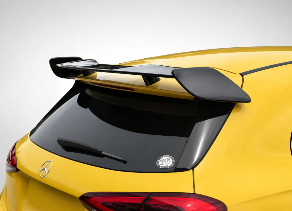 Mercedes Benz W176 Hatchback Roof Spoiler Gloss Black
