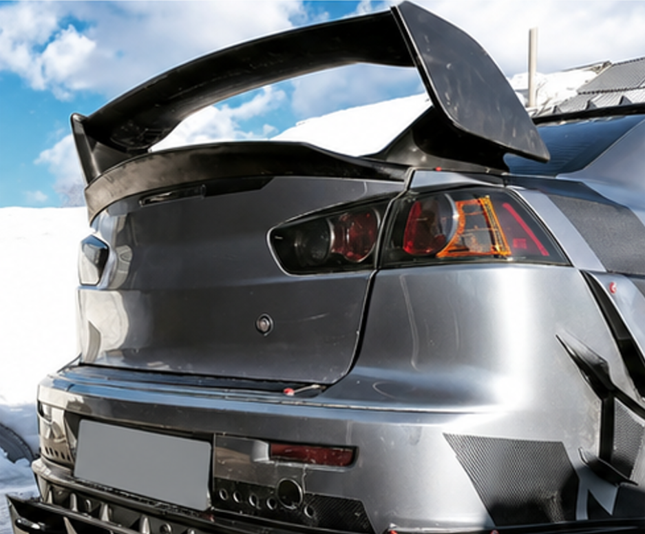 Mitsubishi Lancer CJ 10th Gen STI Style Boot Spoiler Gloss Black