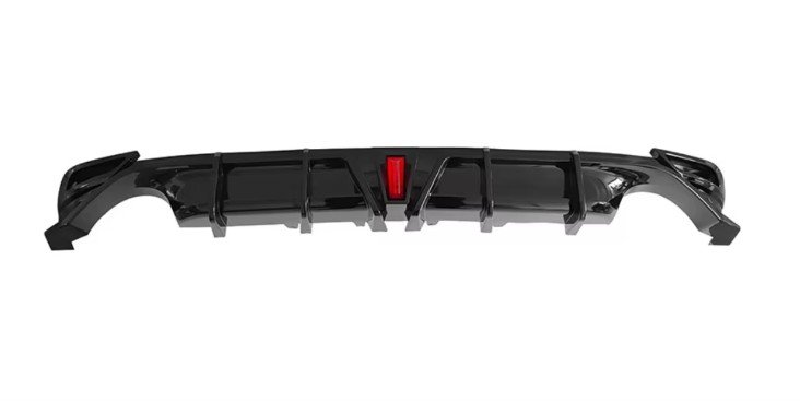 Toyota Camry XV70 LE XLE Gloss Black Rear Bumper Diffuser with LED 2018-2023