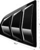 Toyota Camry XV70 Side Window Louvers, Toyota Camry Window Louvers, Toyota Camry Quarter Window Louvers, Toyota Camry Gloss Black Louvers, Toyota Camry XV70 Accessories