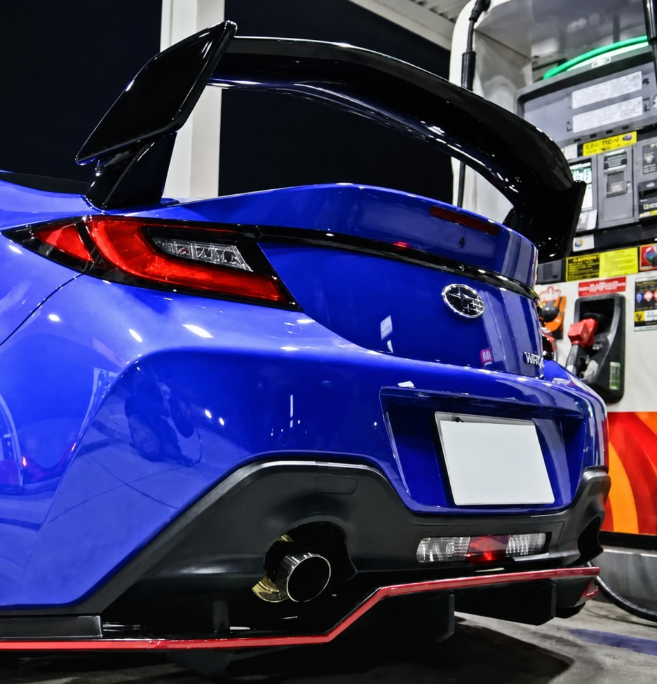 Toyota GR86 ZN8 Rear Wing Side Profile Gloss Black