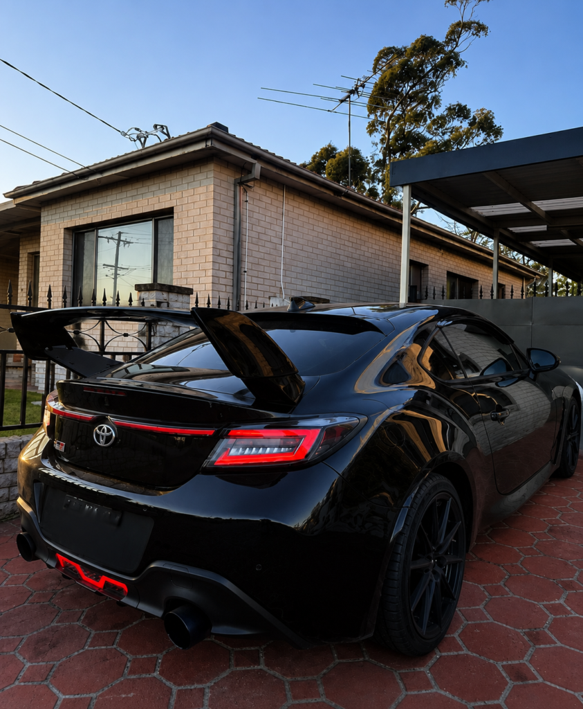 Subaru BRZ ZD8 Gloss Black ABS Rear Wing Upgrade