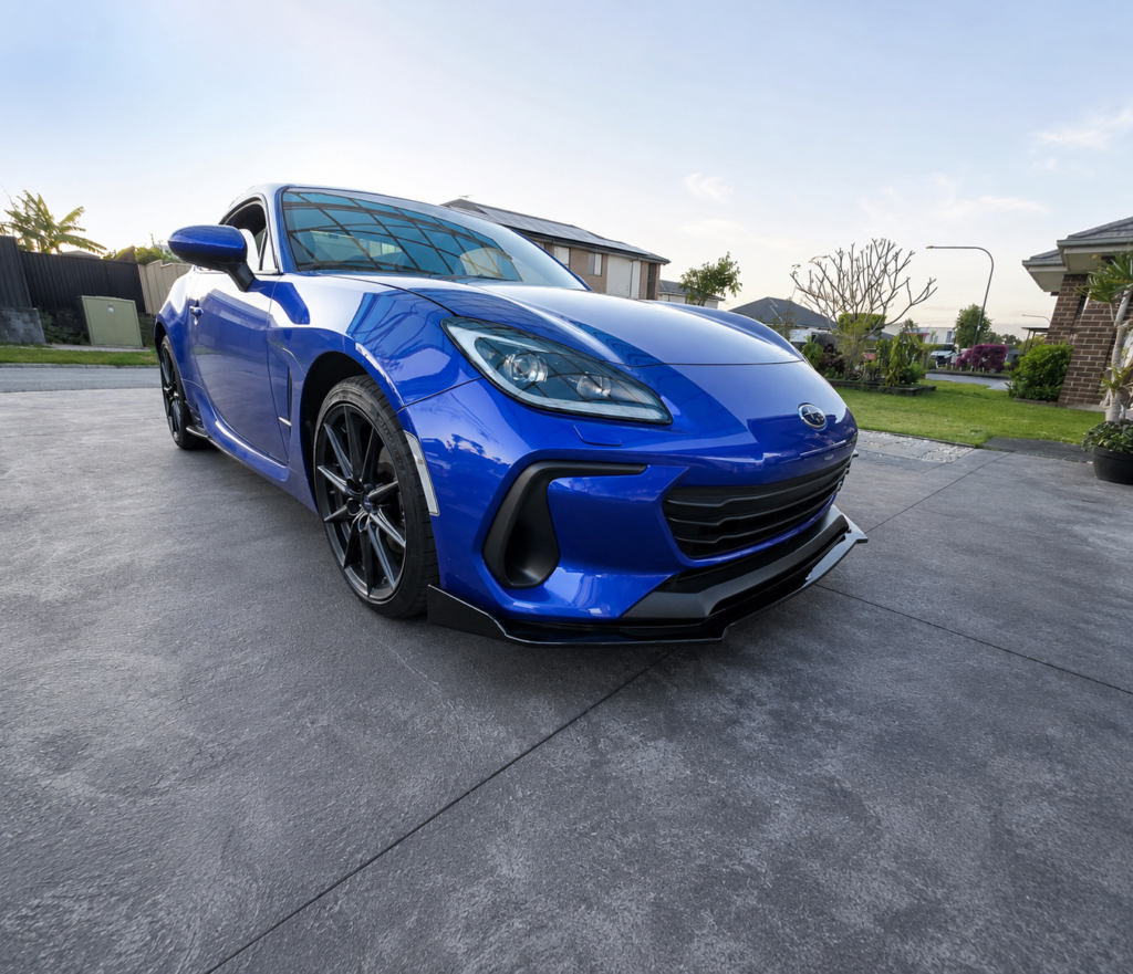 Subaru BRZ ZD8 Premium Gloss Black Front Splitter Real Install