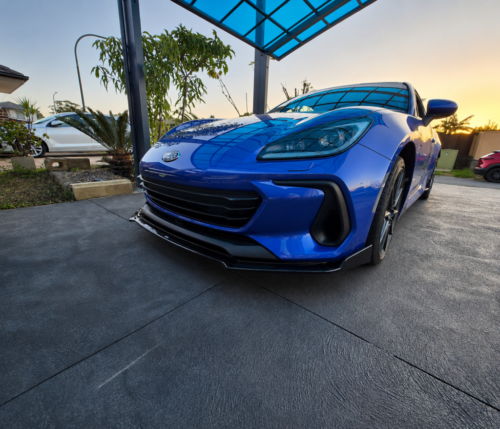 Subaru BRZ ZD8 Premium Gloss Black Front Splitter Real Install