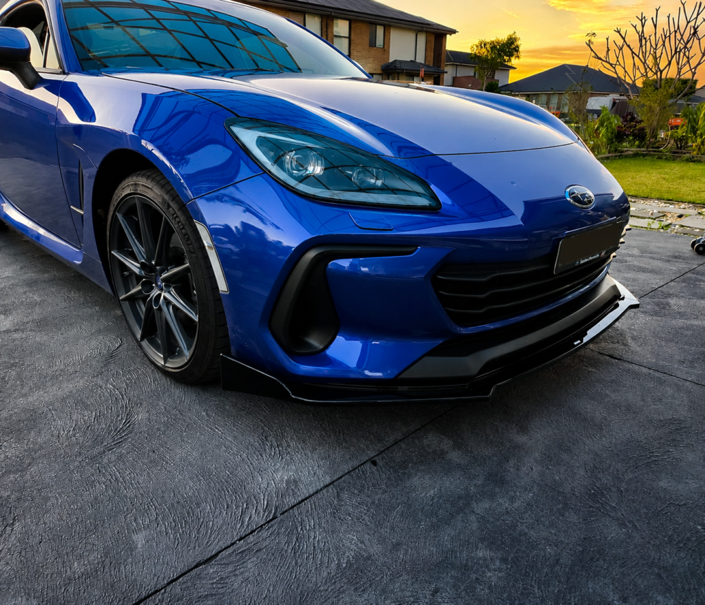 Subaru BRZ ZD8 Premium Gloss Black Front Splitter Real Install