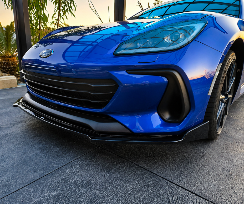 Subaru BRZ ZD8 Premium Gloss Black Front Splitter Real Install