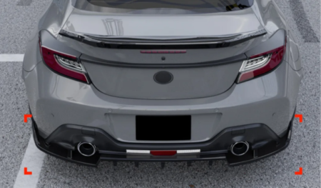 Subaru BRZ ZD8 Premium Gloss Black Rear Bumper Diffuser