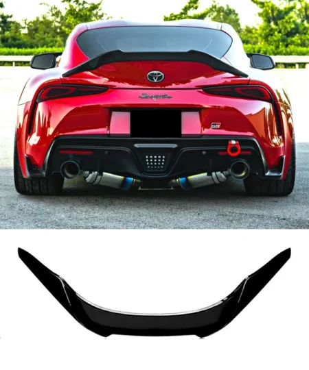 Toyota GR Supra MK5 Rear Ducktail Spoiler Gloss Black ABS