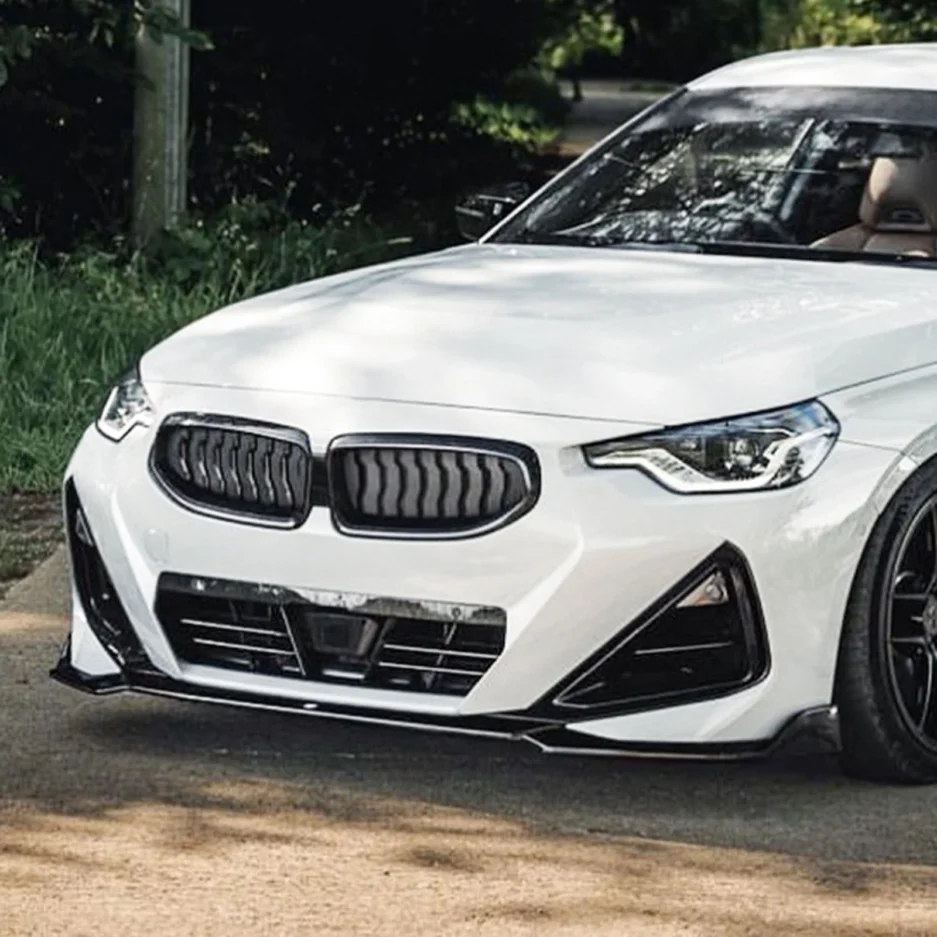 BMW G42 M240i 230i M Sport front lip splitter gloss black 2022-2026