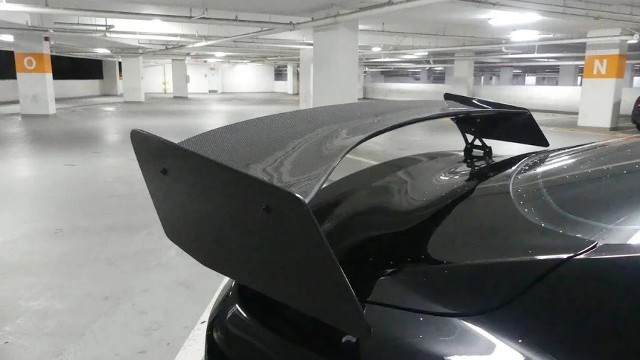 Ford Mustang S550 GT500 Track Wing rear spoiler in gloss black 2015–2023
