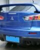 Mitsubishi Lancer Evo JDM style rear spoiler blue and gloss black 2007–2017