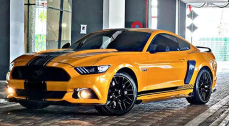 Ford Mustang S550 FM FN GT Style Wide Rear Fender Scoops - Matte Black