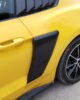 Ford Mustang S550 FM FN GT Style Wide Rear Fender Scoops - Matte Black