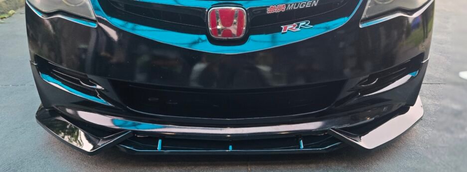 Honda-Civic-8th-Gen-Sedan-FD2-Gloss-Black-Front-Lip-Real-Install-