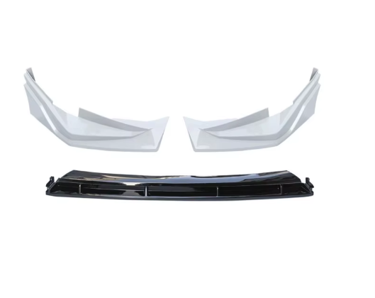 Toyota Camry XV80 front lip Splitter Pearl White and Gloss Black