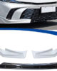 Toyota Camry XV80 front lip Pearl White and Gloss Black