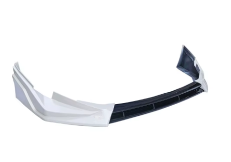 Toyota Camry XV80 front lip Pearl White and Gloss Black