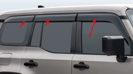 Prado 250 6 piece weather shields 2024+