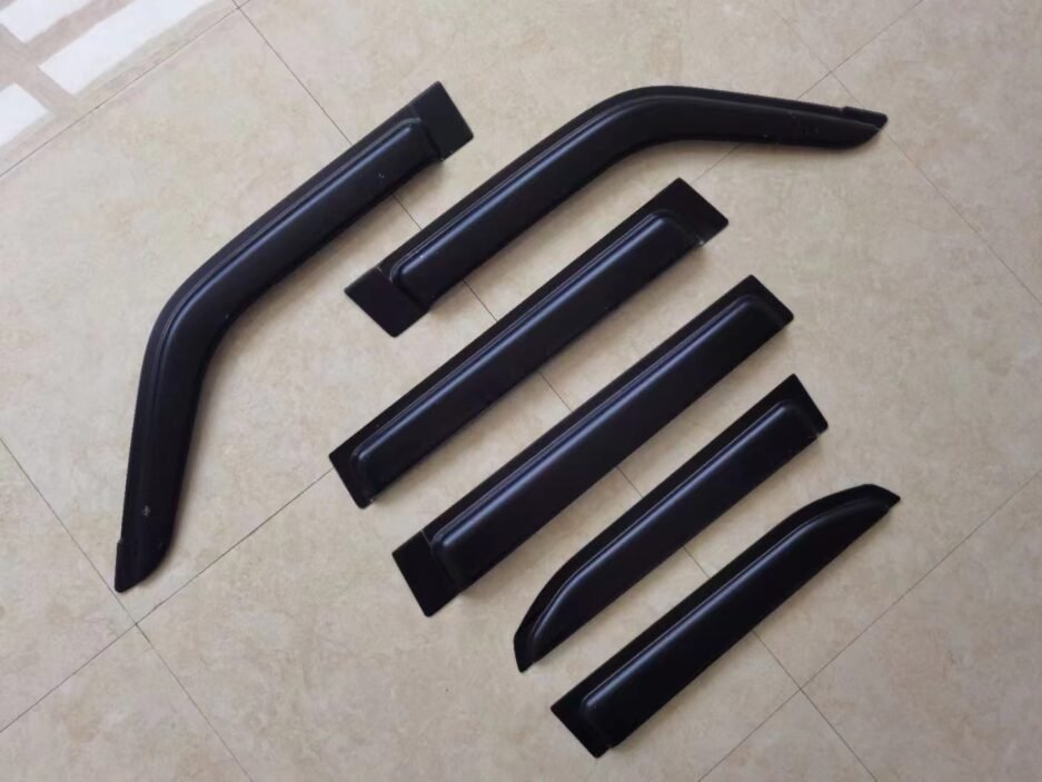 Toyota LandCruiser Prado 250 2mm window visors 6 piece with PRADO logo 2024+