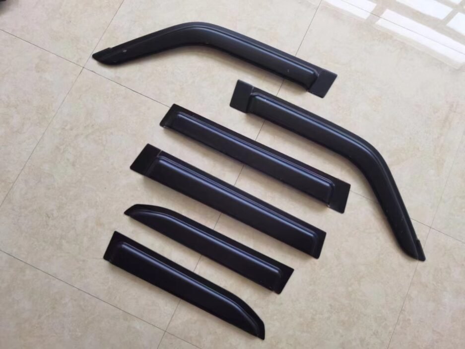 Toyota LandCruiser Prado 250 2mm window visors 6 piece with PRADO logo 2024+