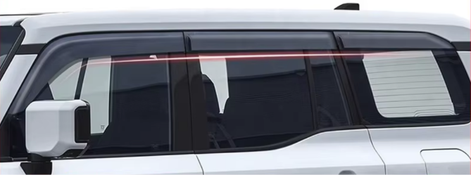 Toyota LandCruiser Prado J250 premium 2mm window visors