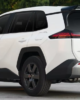 Toyota RAV4 rear roof wing spoiler gloss black installed